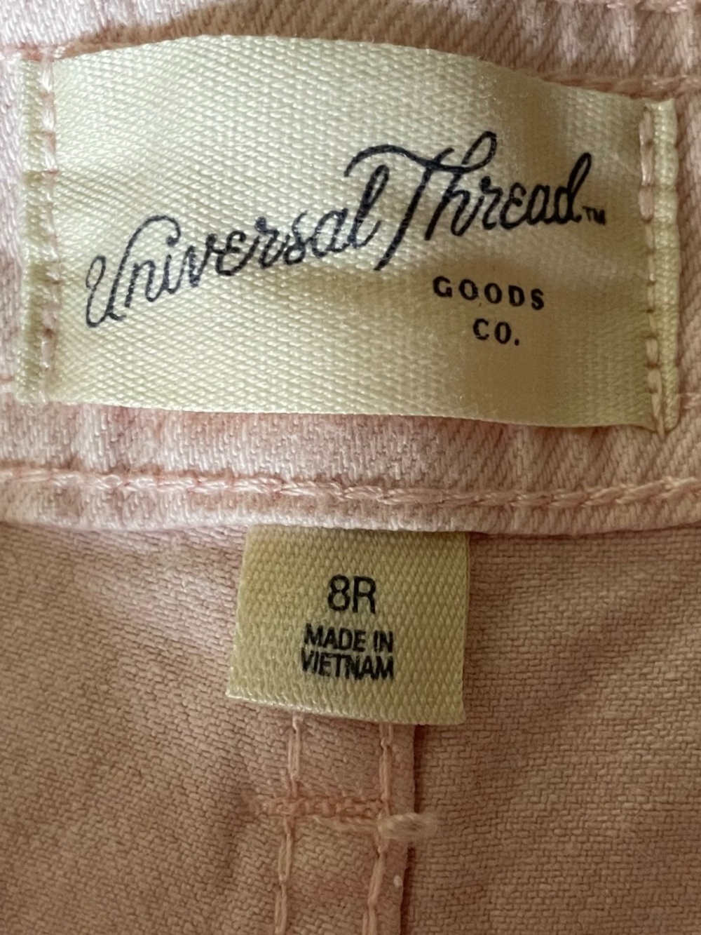 Pink Wide Leg Sailor Cropped Jeans High Rise Universal Thread Size 8 - Picture 4 of 11